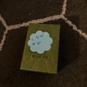 Small Gucci Olive Green Box